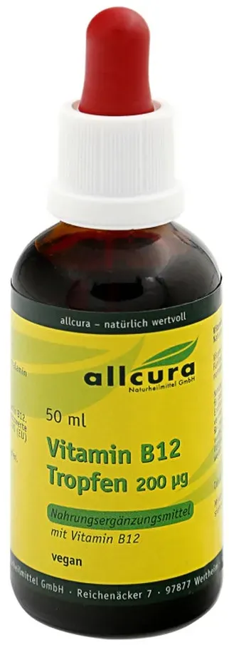 Preisvergleich Produktbild Vitamin B12 Tropfen 200ug 50 ml