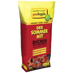 Pro Fagus Holzkohle DER SOMMER HIT, Grill-Holzkohle, umweltfreundlich, schnelles Anbrennen, frei von schädlichen Zusätzen, 10 kg