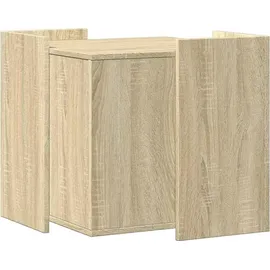 vidaXL Katzenklo Sonoma Eiche 53x53x51 cm Holzwerkstoff