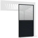 Weide Lamellenwand für Weide Pergola 1 Stück 0,93 x 2,34 m Anthrazit