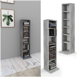 VICCO CD Regal DVD Ständer Beton Wandregal Hängeregal Bücherregal Büroregal