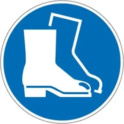 Eichner Gebotsschild Fußschutz benutzen