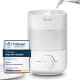 Levoit 2,5L Mini Luftbefeuchter bis 25H für Schlafzimmer Kinderzimmer, 23dB leise Top-Fill Humidifier für Baby Pflanzen, Raumbefeuchter mit 360° drehbarer Düse, automatische Abschaltung