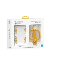 MATCHSTICK MONKEYTM Geschenkset Tier-Beißring Ludo Löwe & Musselin-Tuch