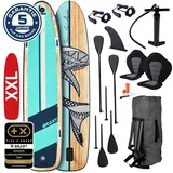 XXL SUP Board aufblasbar FAMILY SHARK natural 370