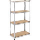 Tectake tectake® Schwerlastregal in verschiedenen Ausführungen, belastbare, höhenverstellbare MDF-Böden, schnelle Montage