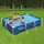 BESTWAY Steel Pro Set mit Filterpumpe 300 x 201 x 66 cm, dunkelblau, eckig