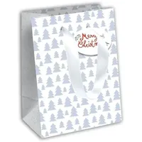 Clairefontaine 6x Geschenktasche 21,5x10,2x25,3cm, Weihnachten Natur, 1 Pack