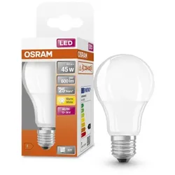 Osram E27 LED Star Classic Lampe Matt warmweißes Licht 6,5W wie 45W - LOW VOLTAGE 12...36 V - Für die Nutzung außerhalb des Stromnetzes