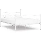 Bettgestell mit Lattenrost Bett ErwachseneWundervollBettrahmen Schlafzimmerbett Weiß Metall 120×200 cm Perfect Sleep Möbel CLORIS vom Herstelle(...