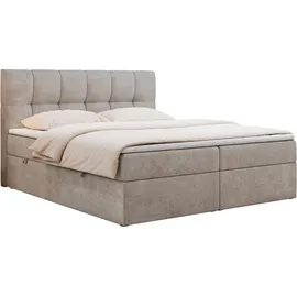 MKS Meble Boxspringbett 160 x 200 cm H3 Beige