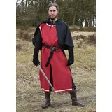 Battle Merchant Wikinger-Kostüm Mittelalter Waffenrock Eckhart, rot/natur, Gr. XL/XXL beige|rot XL, XXL | XL, XXL