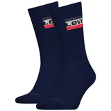 Levi's Unisex Sportsocken, - Regular Cut SPRTWR, Logo, einfarbig Blau 43-46