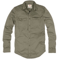 Anton Blöchl Hemd Vintage Langarm khaki, Größe XL