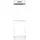 Interlink Waschmaschinenschrank 67 x 208 x 68 cm Weiß Metall