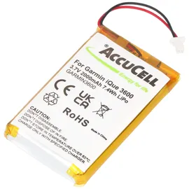 AccuCell Akku passend für Garmin iQue 3600a, 2000mAh extended