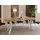 WFL GROUP Runder Esstisch 100 x 77 x 100 cm braun