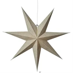 Papierstern Cotton Leuchtstern Weihnachtsstern Advent Faltstern D: 60cm grün