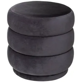 ATMOSPHERA CREATEUR D'INTERIEUR Atmosphera - Sitzhocker Sinan grau aus Samt - Grau