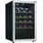 Tronitechnik TroniTechnik® Weinkühlschrank, Getränkekühlschrank, 126 Liter, 63 Flaschen, Wein Kühlschrank Edelstahl-Optik, mit LED