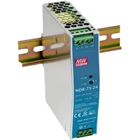 MeanWell DIN Rail Power Supply 75 W/24 VDC