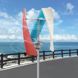 Windturbinengenerator, 400W Wind Turbine Vertikale Windrad Generator Drehstrom Elektrisch Windkraftanlage mit Regler für Stromergänzung