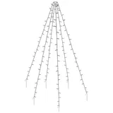 Spetebo LED Weihnachtsbaum Überwurf - mit 6 Strängen á 2,08m - 192 LED in warm weiß Lichterkette Lichternetz Tannenbaum Beleuchtung innen außen