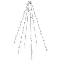 Spetebo LED Weihnachtsbaum Überwurf - mit 6 Strängen á 2,08m - 192 LED in warm weiß Lichterkette Lichternetz Tannenbaum Beleuchtung innen außen