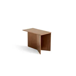 Beistelltisch | Slit Table Holz | länglich - Walnuss lackiert