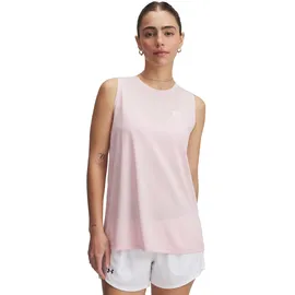 Under Armour Teck Twist Tank Top, (647) Prime Pink/Weiß, Klein - S