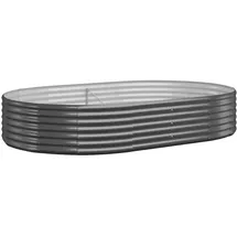 vidaXL Hochbeet 214 x 140 x 36 cm Anthrazit