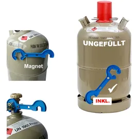 S&E Gasflasche 11 kg Stahl beige