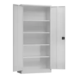 Classix Stahlschrank X-530350 lichtgrau 92,0 x 50,0 x 194,5 cm, aufgebaut