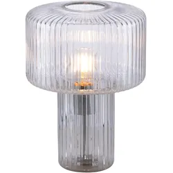 Tischleuchte PAUL NEUHAUS "FUNGUS", transparent, Lampen, Ø 25cm H: 34cm, ExklusiveE27, Schalter, Schnurschalter, H:34cm Ø:25cm