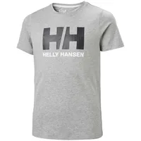 HELLY HANSEN Logo Kurzarm-t-shirt - Grey Melange - 10