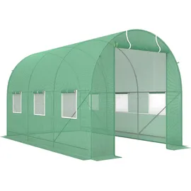 Outsunny Foliengewächshaus 3,5 x 2 x 2 m grün