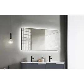 Talos Spiegel TALOS "TALOS Treviso schwarz 120x70 cm - Hand Wave Sensor Funktion - horizontal und vertikal aufhängba... - schwarz