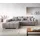 DeLife Eckcouch Cord 300x220 cm Grau