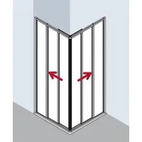 Kermi Ibiza 2000 Eckeinstiegshälfte 100 x 185 cm I2ED3100181AK