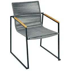 Stapelstuhl Martos Edelstahl Grau Charcoal
