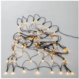 Star Trading Star LED-Netz 'Akku', 80 warmwhite LED 0,8x1,5m - Schwarz