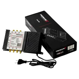 PremiumX PXMS 5/6 Multischalter mit Netzteil Multiswitch 1 SAT für 6 Teilnehmer
