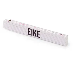 Personalisierter Zollstock ,Metrie 2m Block 52 | mit männlichen Namen Name: Eike