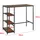 [en.casa] Bartisch Växjö 100 x 109 x 60 cm Dunkelbraun