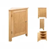 vidaXL Eckschrank 59x45x80 cm Massivholz Eiche