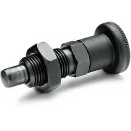 GANTER Rastbolzen GN 817 d1 10mm d2 M16 x 1,5mm l1 12mm Stahl,o.Rastsperre,m.Kontermut.