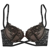 JETTE Push-up-BH Damen schwarz-toffee Gr.75C