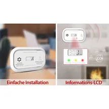 VisorTech Digitaler Kohlenmonoxid-Melder Weiß
