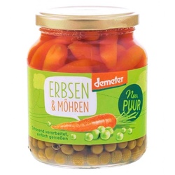 NurPuur Erbsen & Möhren demeter 350g