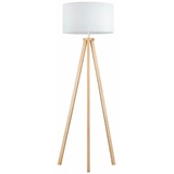 tomons Stehlampe LED Dimmbar aus Holz Dreibein, Skandinavischer Standleuchte Wohnzimmer, Schlafzimmer, Arbeitszimmer,